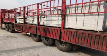 阳泉 白麻荔枝面外墙干挂，工厂装车日常