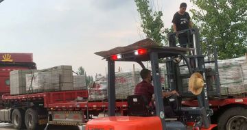 阳泉 黄金麻冰裂纹，地铺石装车