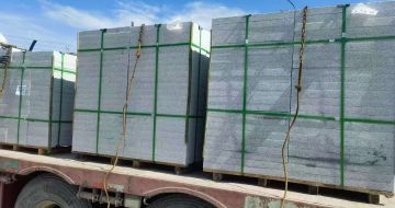 阳泉 芝麻白花岗岩地铺石装车日常