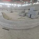 阳泉 芝麻白异形坐凳，自然面光面弧形加工