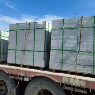 阳泉 芝麻白花岗岩地铺石装车日常