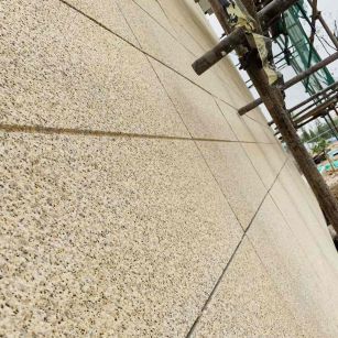 阳泉 黄金麻花岗岩荔枝面外墙干挂石材效果示例