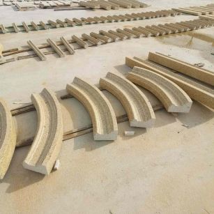 阳泉 黄金麻花岗岩别墅线条