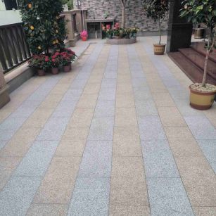 阳泉 黄金麻白麻荔枝面庭院铺装展示