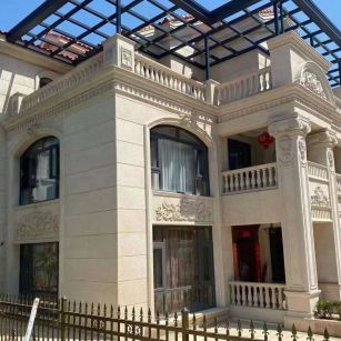 阳泉 黄金麻花岗岩荔枝面别墅外墙干挂