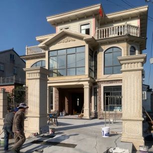 阳泉 黄金麻花岗岩荔枝面别墅外墙干挂私家专属