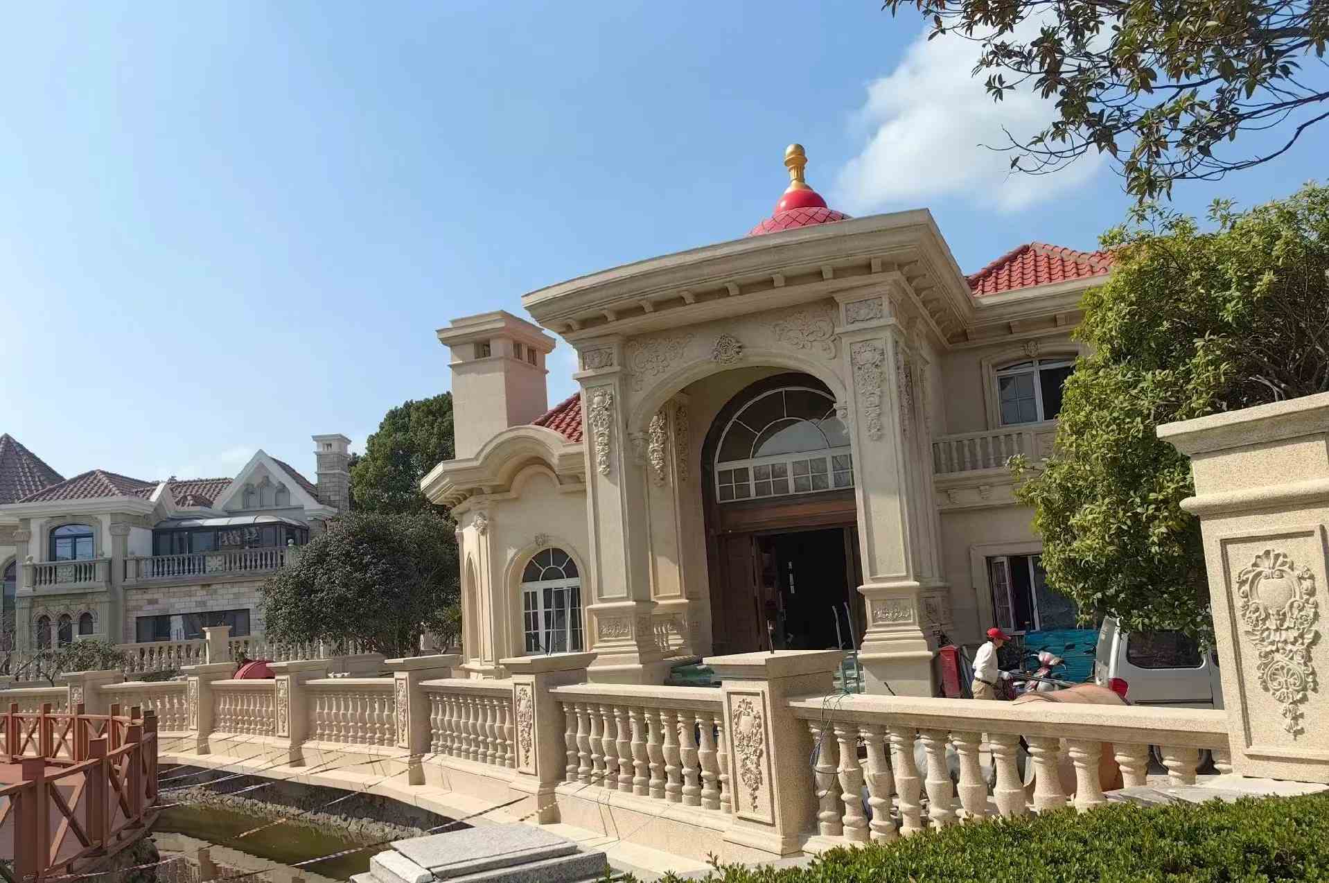 阳泉 黄金麻花岗岩欧式别墅