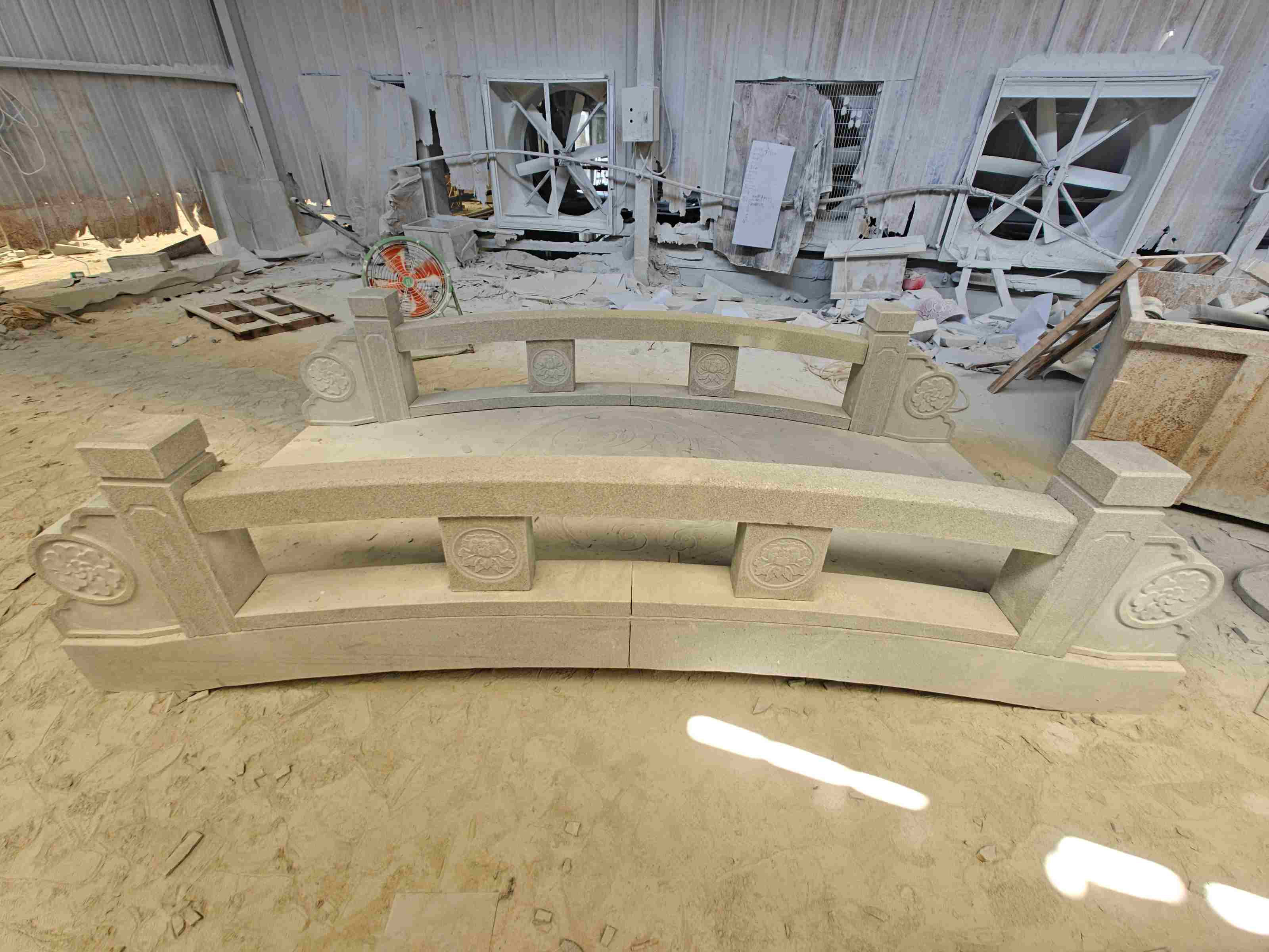 阳泉 芝麻灰花岗岩异形加工-拱桥，石桥