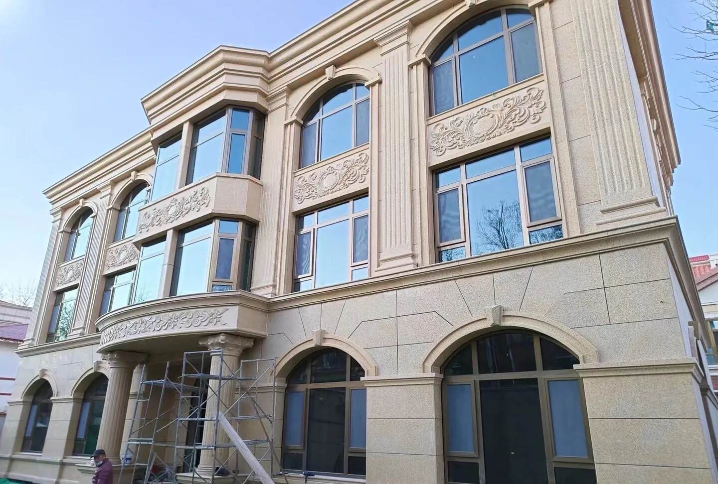 阳泉 黄金麻花岗岩别墅外墙干挂