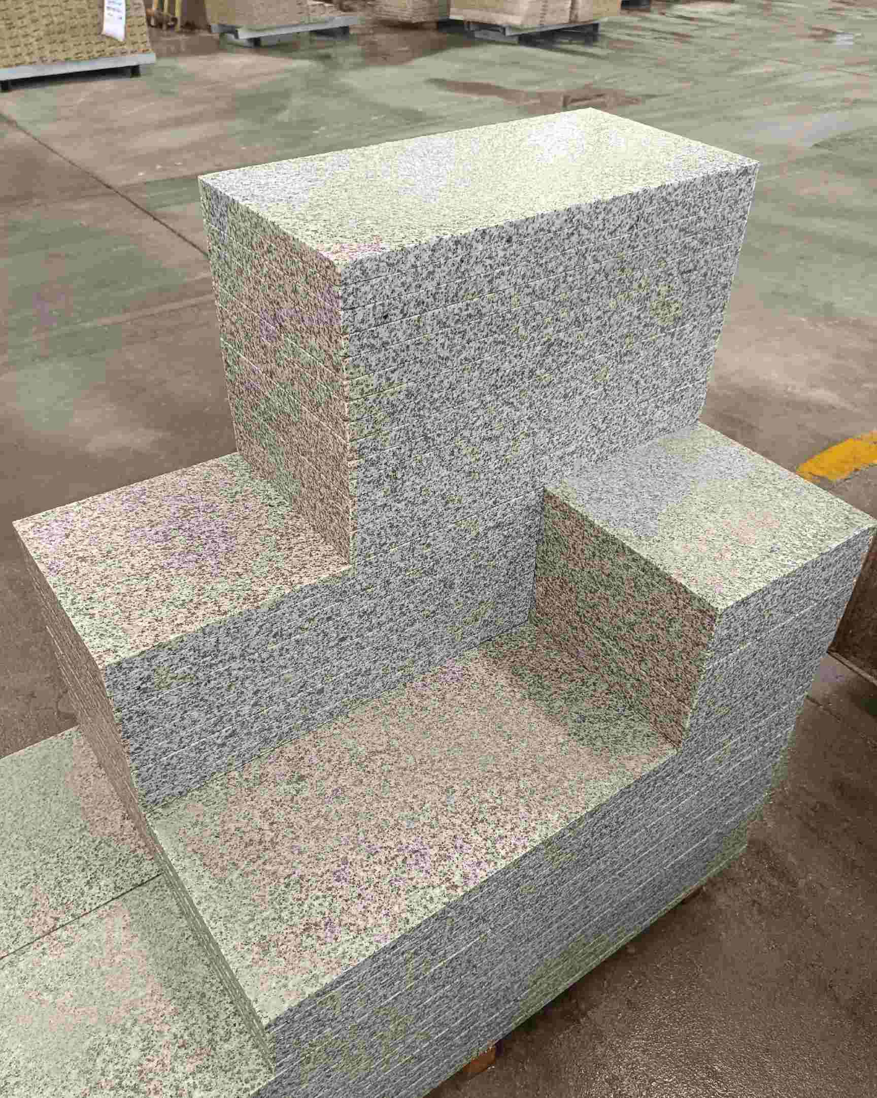 阳泉 白麻花岗岩荔枝面地铺石