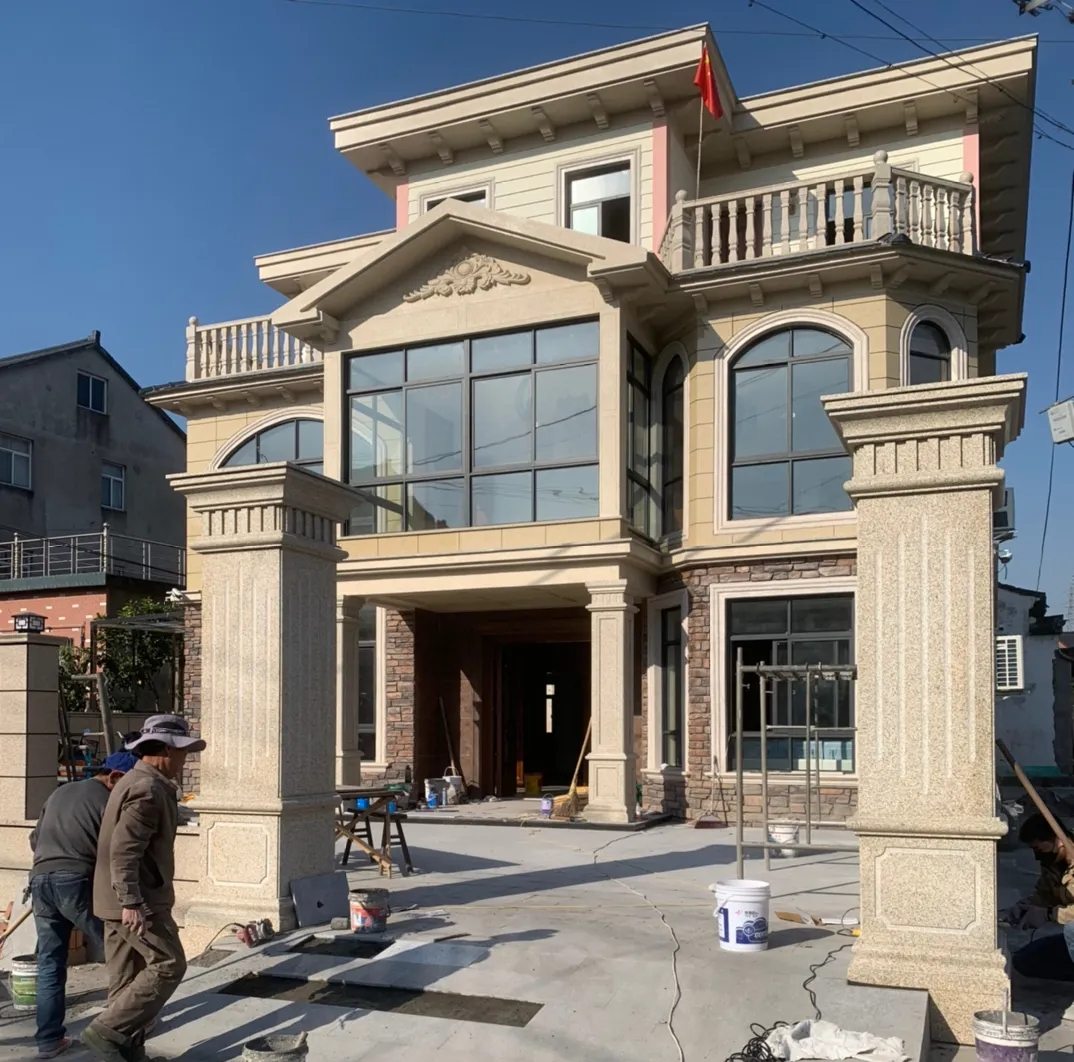 阳泉 黄金麻花岗岩荔枝面别墅外墙干挂私家专属