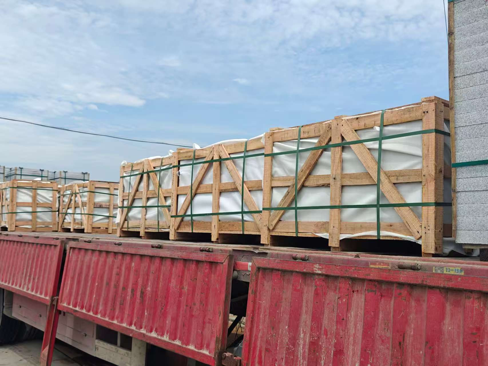 阳泉 芝麻白花岗岩地铺石出口专车-泰国游